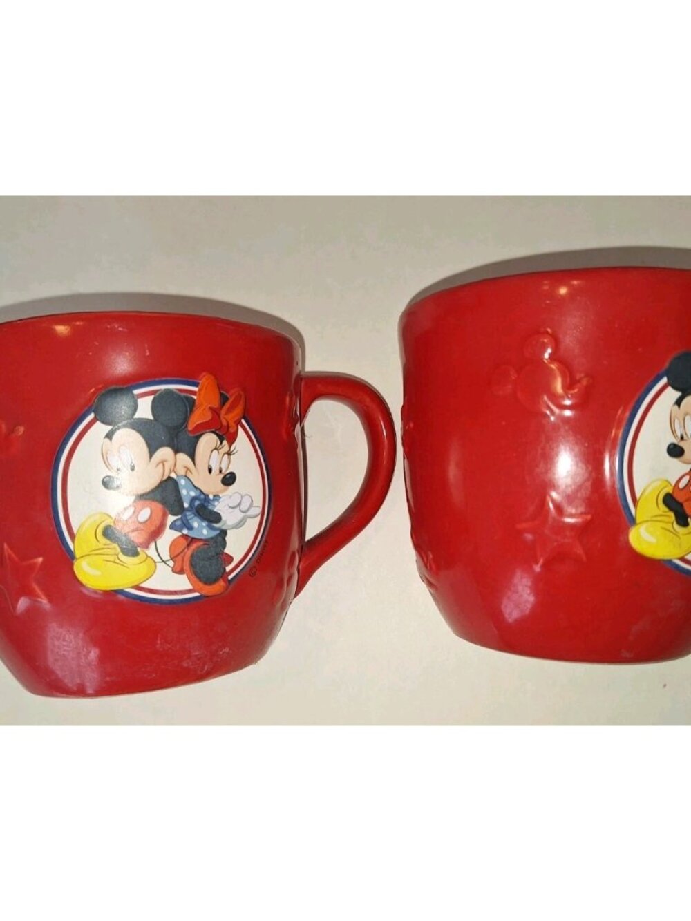 Disney Red Mug Minnie Mouse Mickey Mouse Hallmark Disney Gift Cup Set Of Two